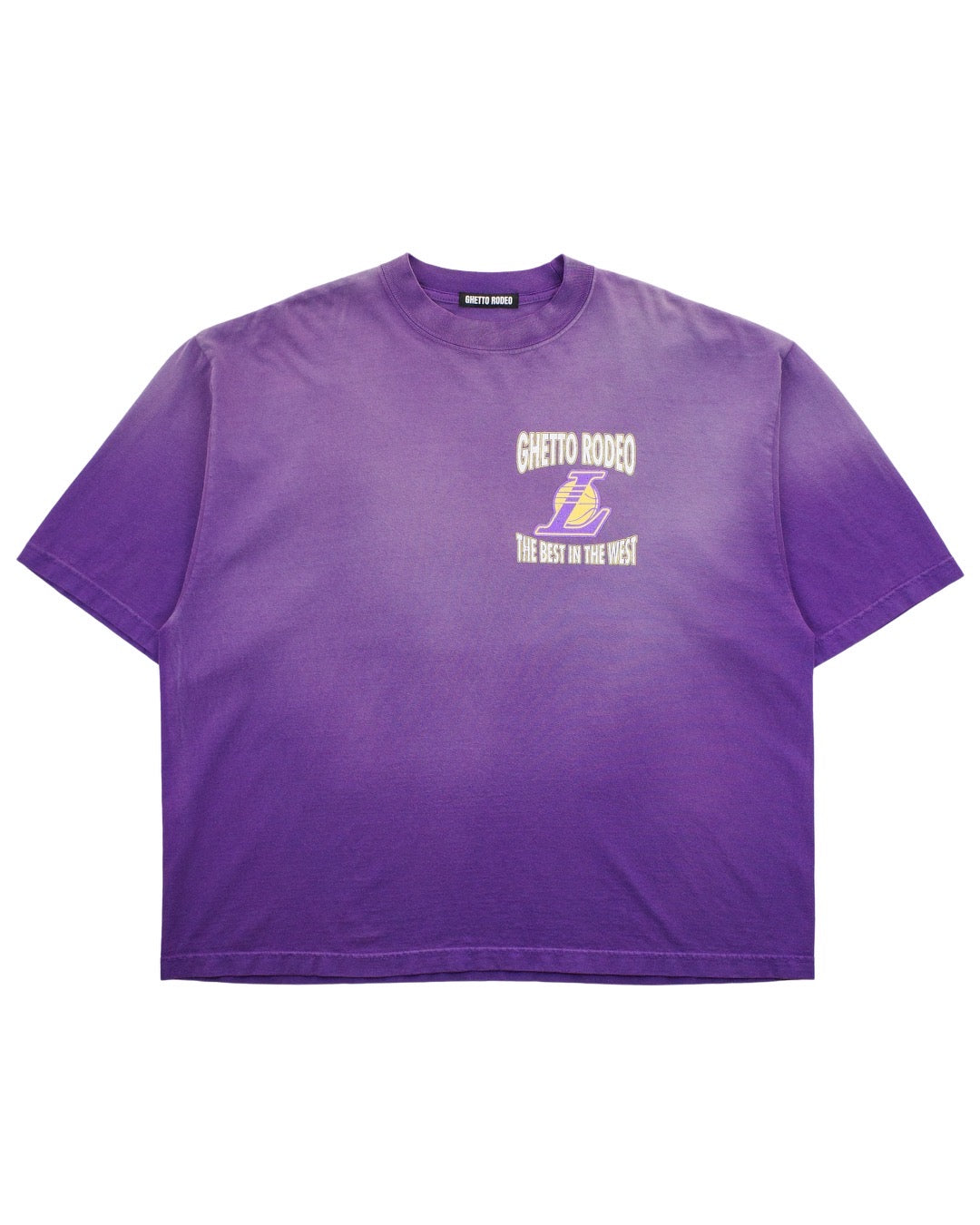 DA BLOCK IS HOT FADED T PURPLE