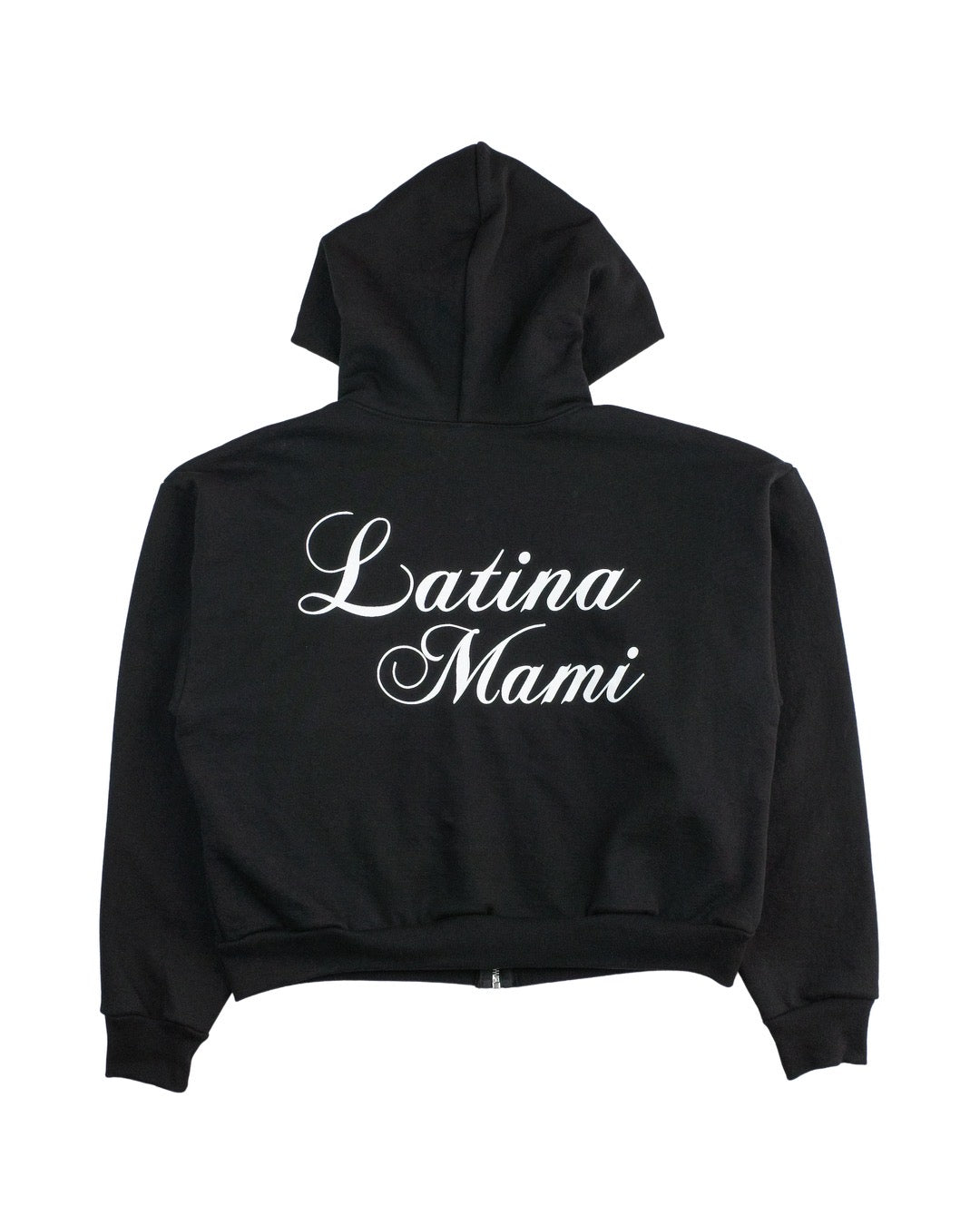 LATINA MAMI CROPPED ZIP-UP HOOD