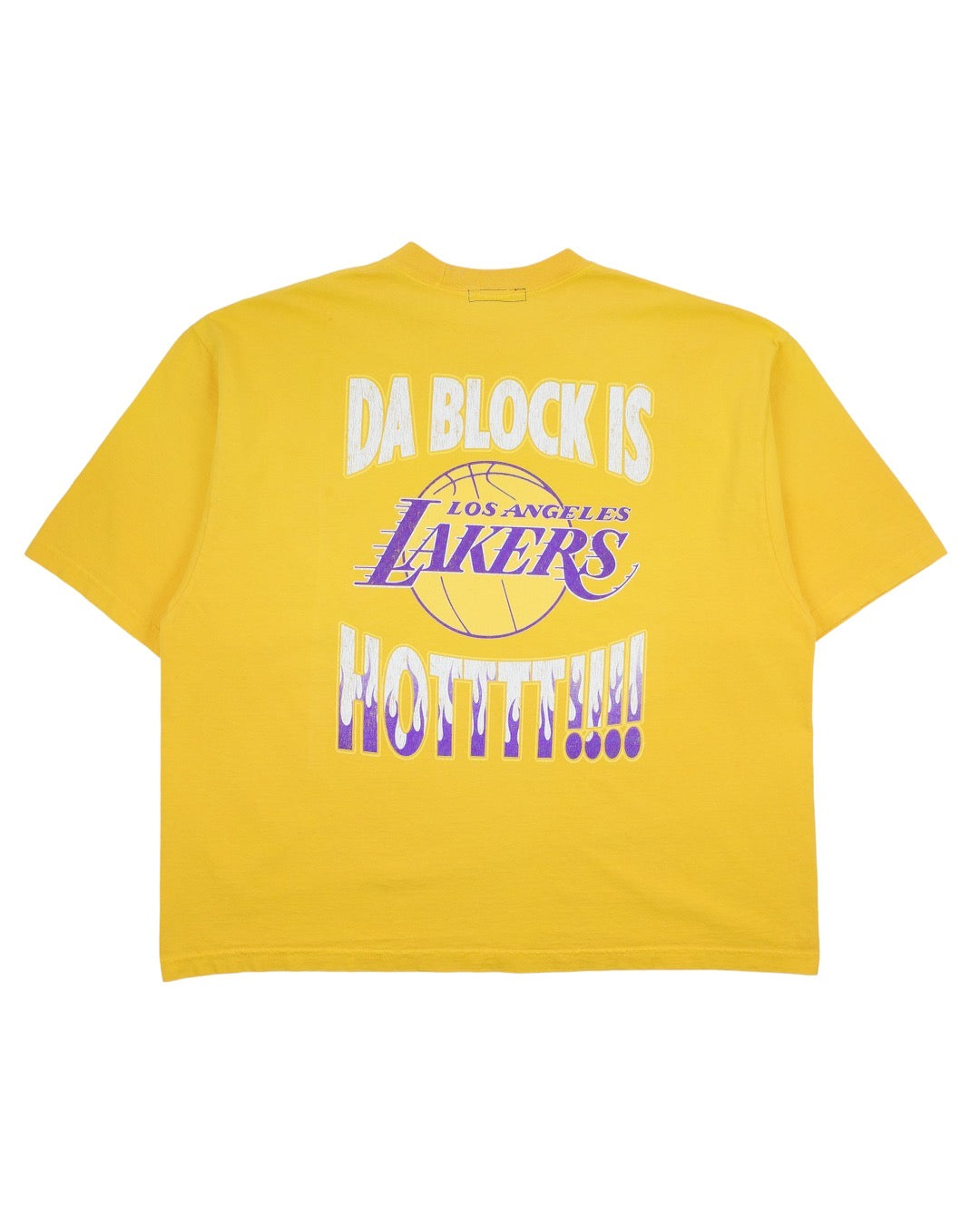 DA BLOCK IS HOT FADED T YELLOW