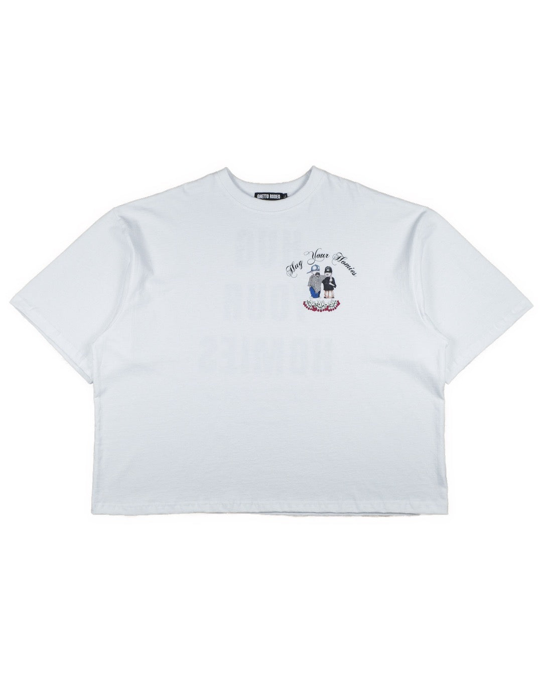 HUG YOUR HOMIES T POCKET WIDE CUT