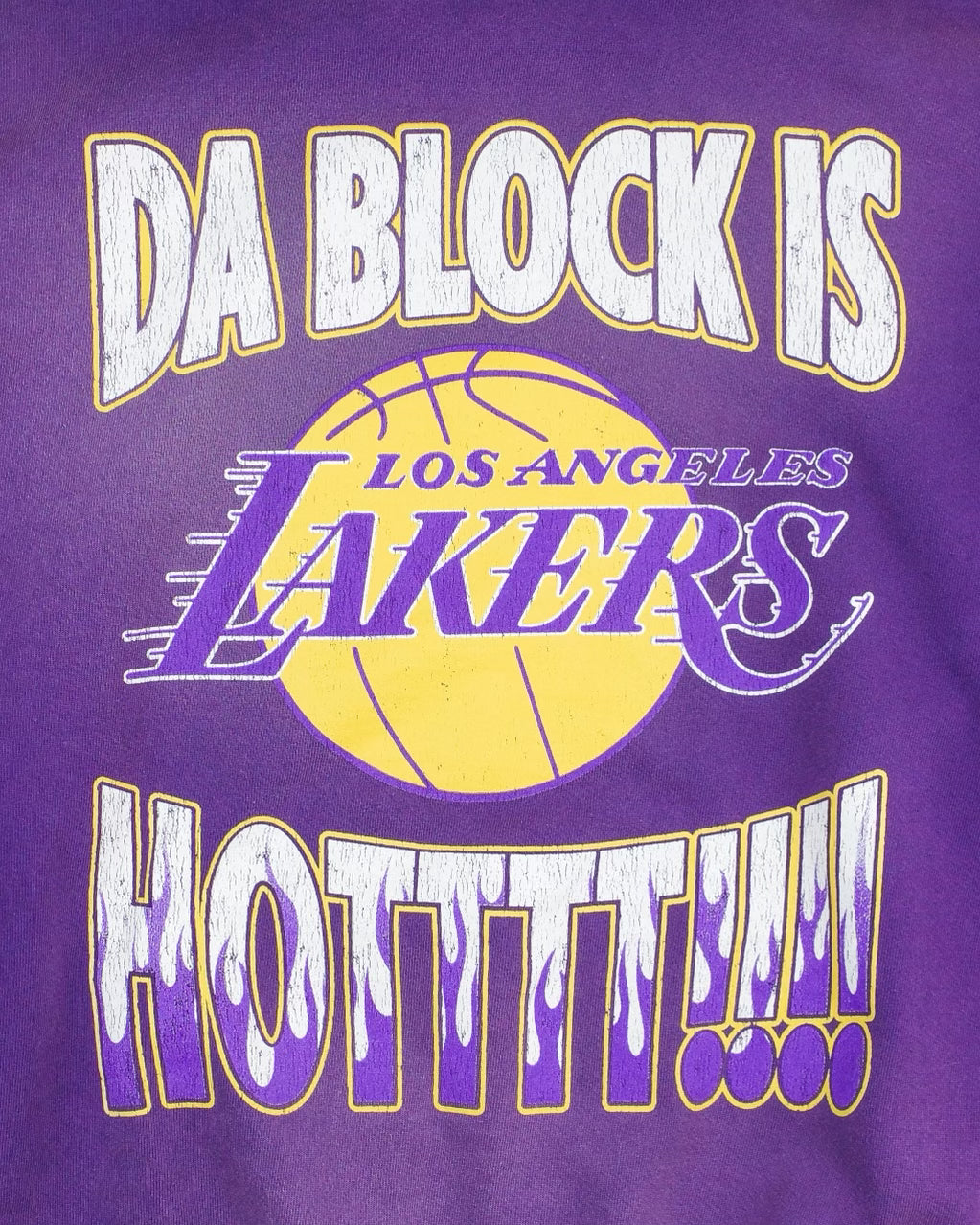 DA BLOCK IS HOT FADED HOOD PURPLE