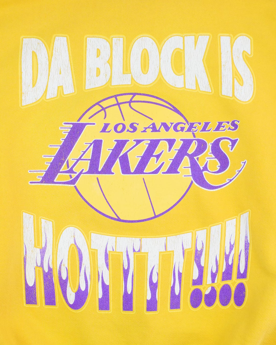 DA BLOCK IS HOT FADED T YELLOW