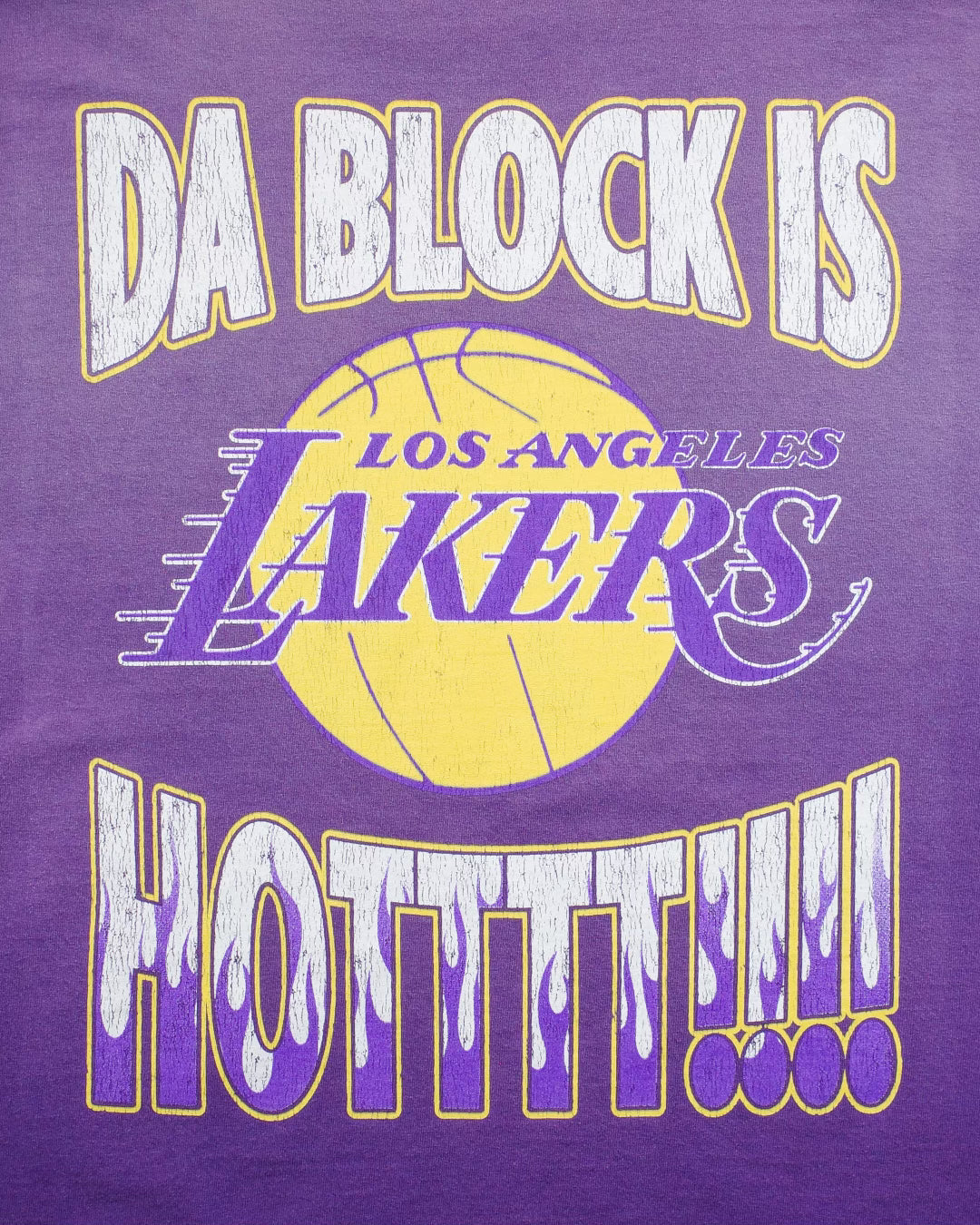 DA BLOCK IS HOT FADED T PURPLE