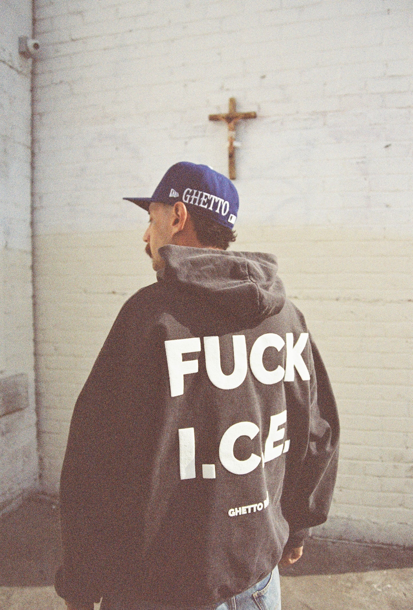 FUCK ICE HOOD SHADOW