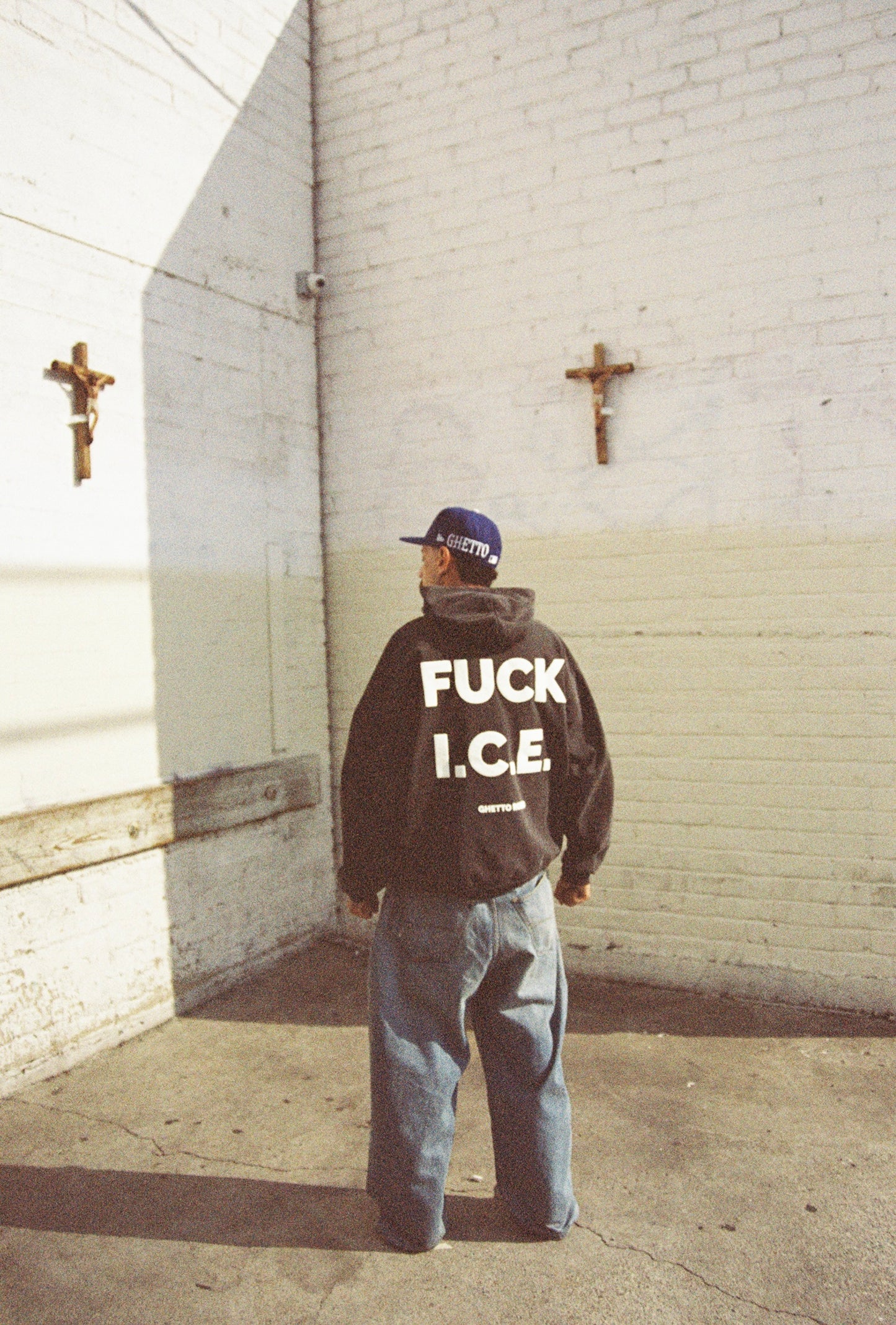 FUCK ICE HOOD SHADOW