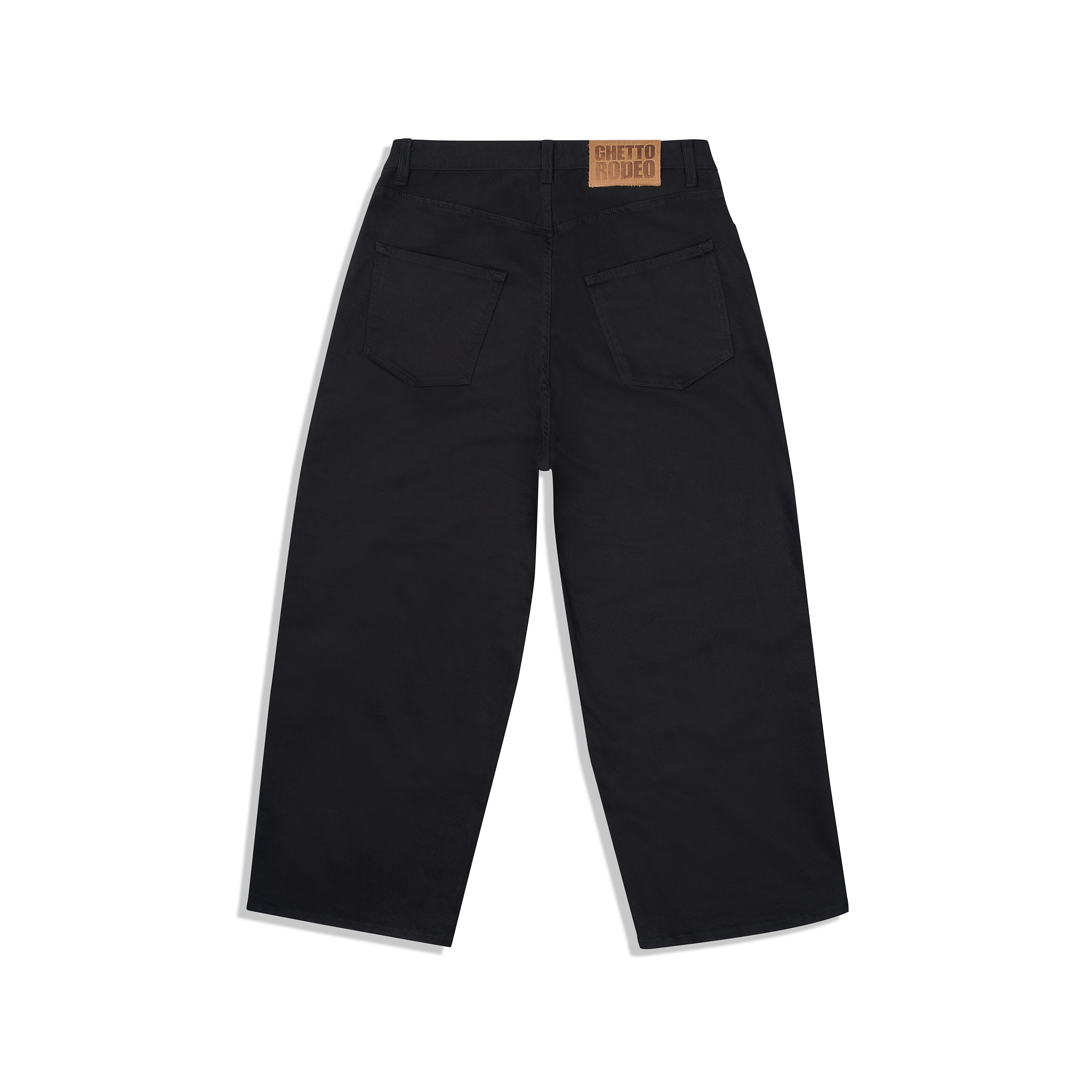 ◆RONRON◆ WIDE DENIM PANTS BLACK RR24CPT3538BK RONRON BACK HEART STITCH POCKET DENIM PANTS BLACK – SeoulSeoul