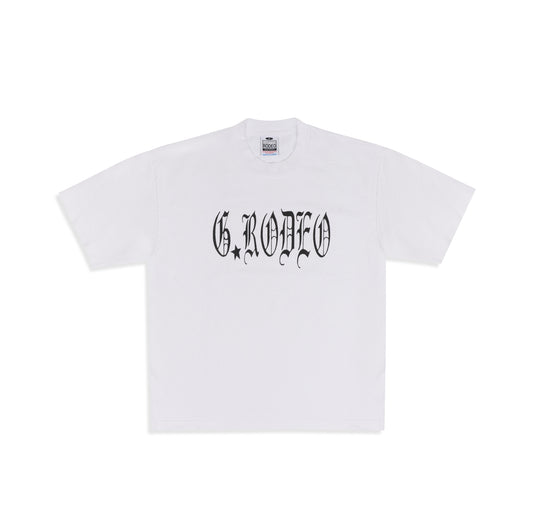 GHETTO RODEO LOGO TEE WHITE